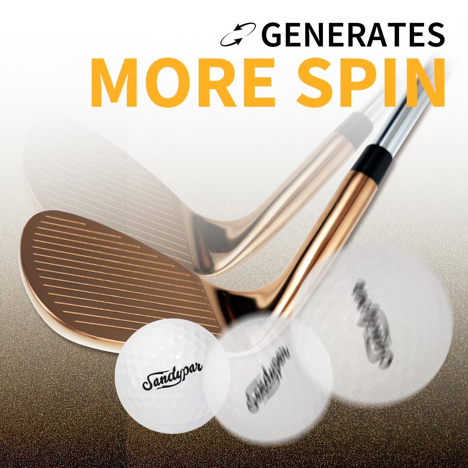 Wuday Fully Milled Rose Gold Sand Right-handed Wedge Golf Club 52 ° /56 ° /60 °   Stepped Steel Shaft Low Center of Gravity Pitching Wedge Lob Wedge Anti-slip Rubber Grip Zinc Alloy Club Head and Stainless Steel Shaft right hand tour satin wedge Golf Acce