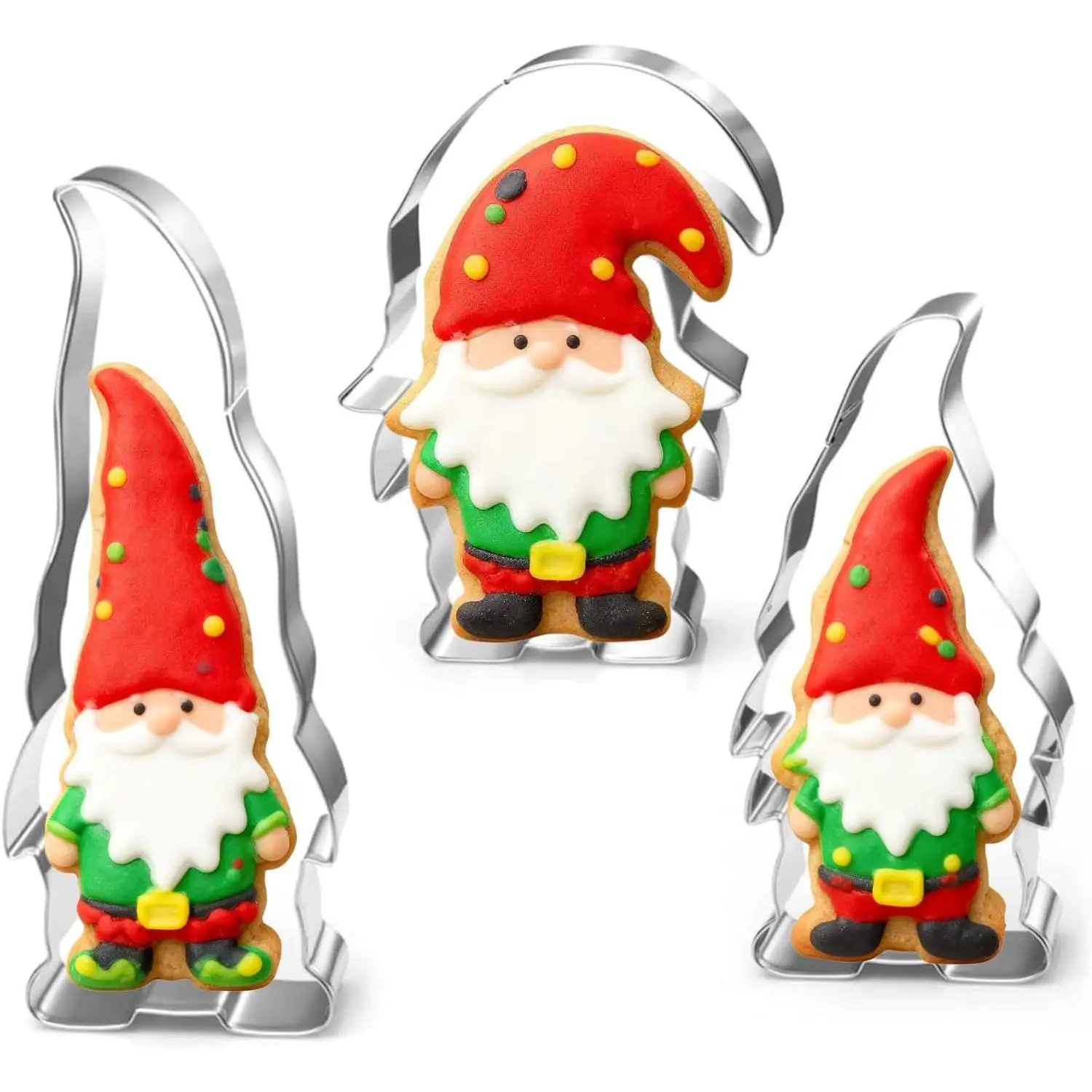 Cookie  Set-5.3" 4.5" 4.3"-3-Pieces-Holiday Cookie Cutters Fondant Biscui Cutters