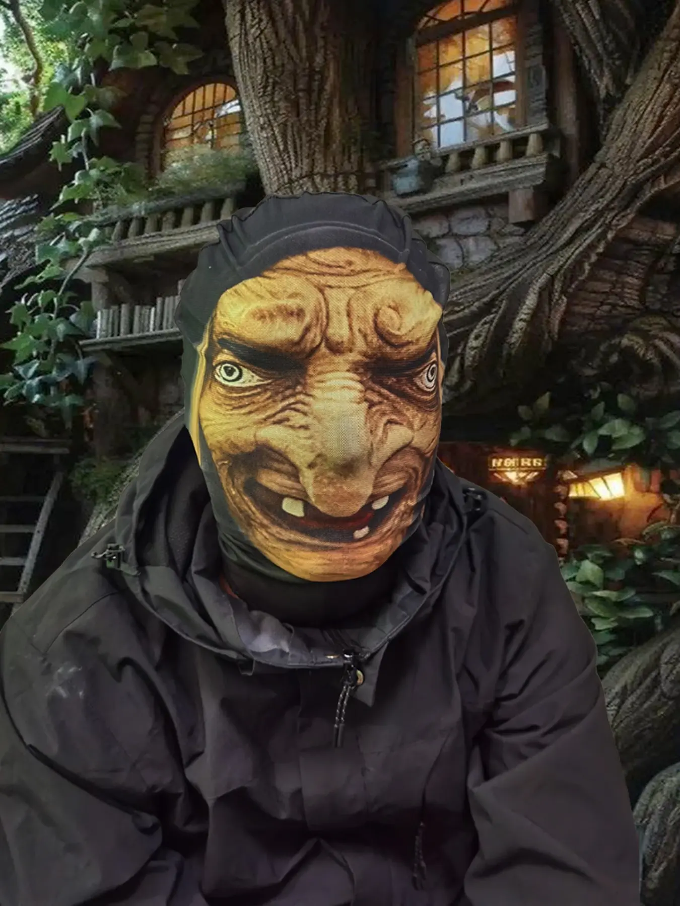 Halloween Horror Mask, Realistic Full Face Cover, Funny Costume Hood for Men Women, Party Dress Up, Festival Gift Surprise
