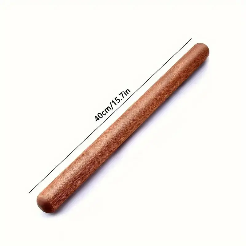 Wooden Rolling Pin, 1 Count Non-stick Dough Roller, Kitchen Baking Utensils for Pastry, Pizza, Pie, Cookie, Dumpling, Noodle, Kitchen Accessories