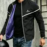 Men's Sauna Sweat Jacket, Zipper Long Sleeve Workout Top, workout jackets, Fitted Casual Fitness Trainer for Gym Training, All Seasons(Order One Size Up)