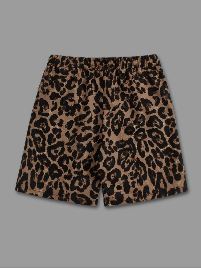 Men's Regular Fit Camo Print French Terry Shorts, Casual Comfy Breathable Shorts for Summer, Men's Bottoms for Daily Wear, Camouflage Shorts