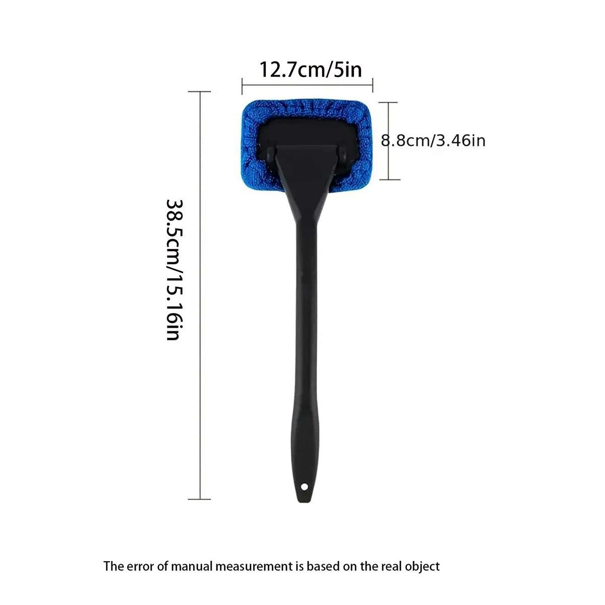 Car Windshield Cleaning Brush, 1 Piece Multifunctional Car Window Cleaning Brush with Long Handle, Anti-Fog Dustproof Car Cleaning Tool