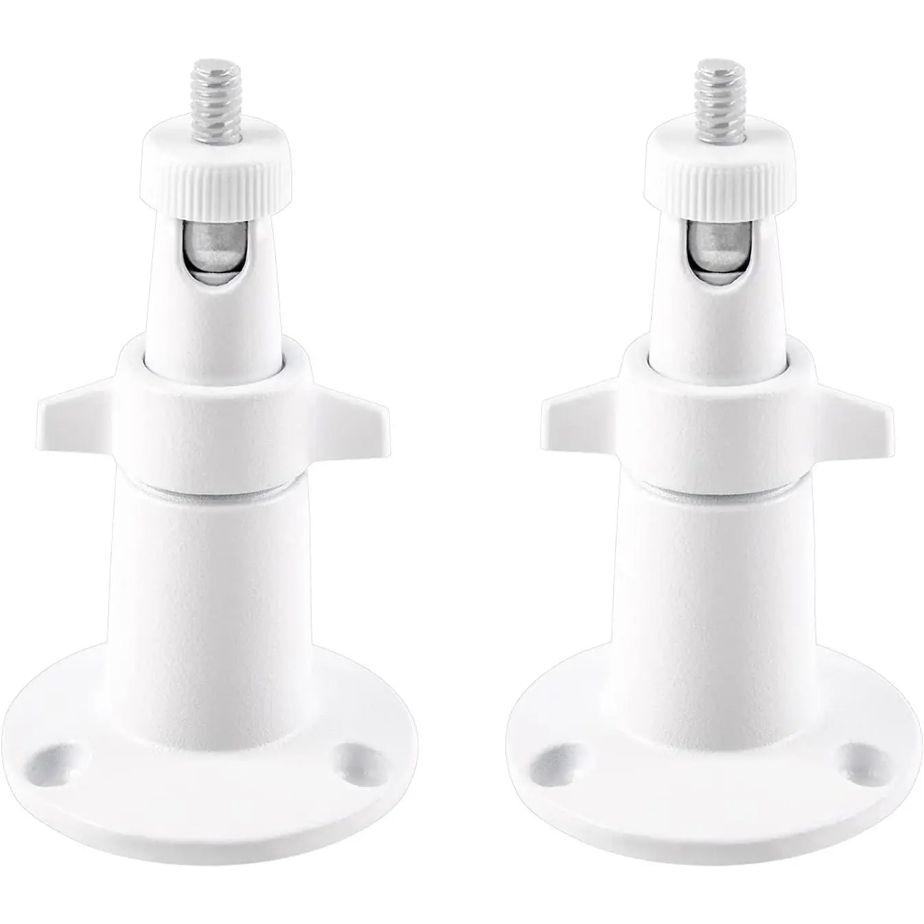 3 Packs Alloy-Plastic Durable Security Camera Wall Mount for Arlo, 360°Adjustable Holder, Universal 1/4" Imperial Standard Screw Fit, Easy Installation for Garden-Patio-1117