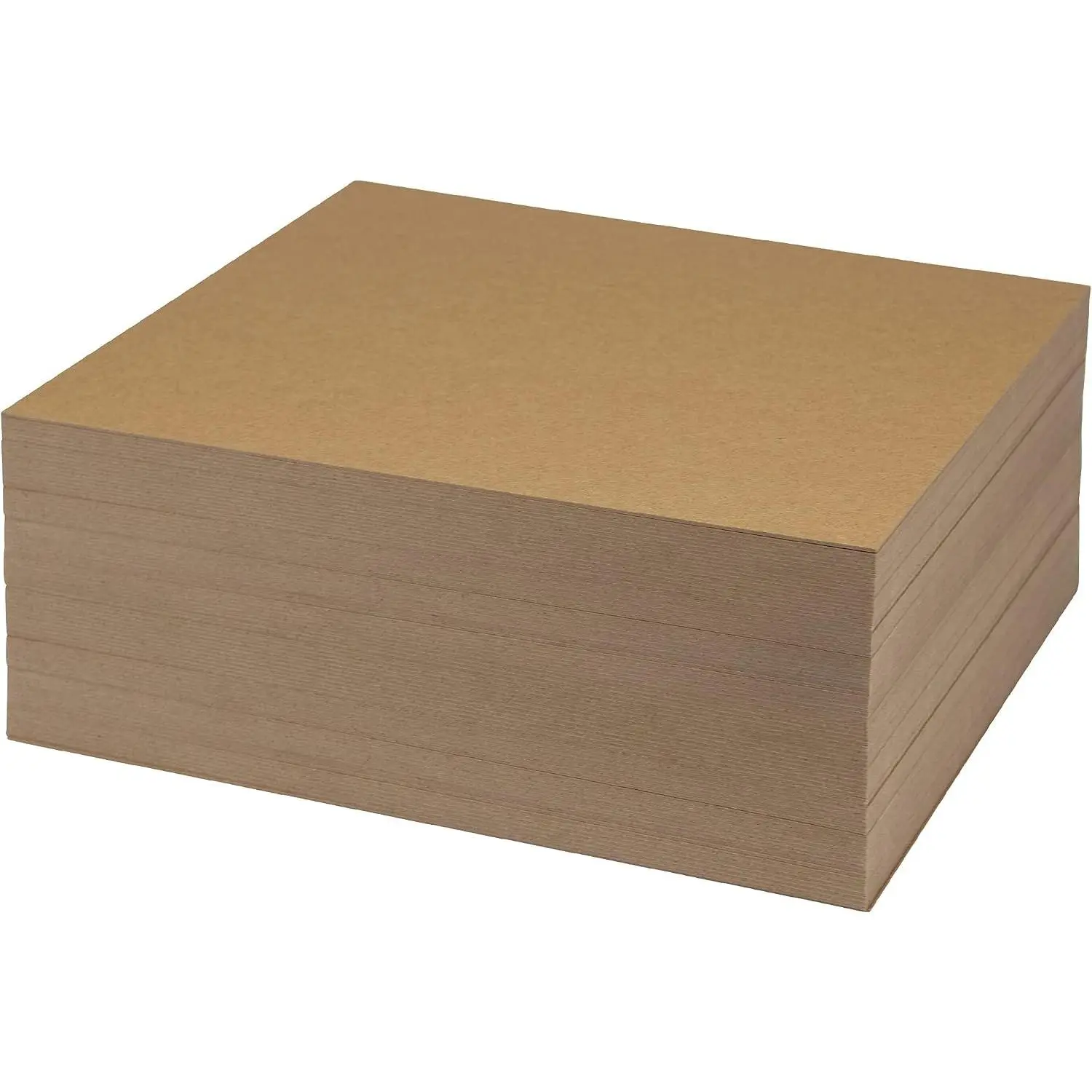 Chipboard Sheets 8.5 x 11 Inches, 100 Pack, Acid Free, 0.057" Heavy Weight, Brown Kraft Material, Create Three-Dimensional Embellishments for Cards, Mixed Media, Crafts, Fabric Organizer