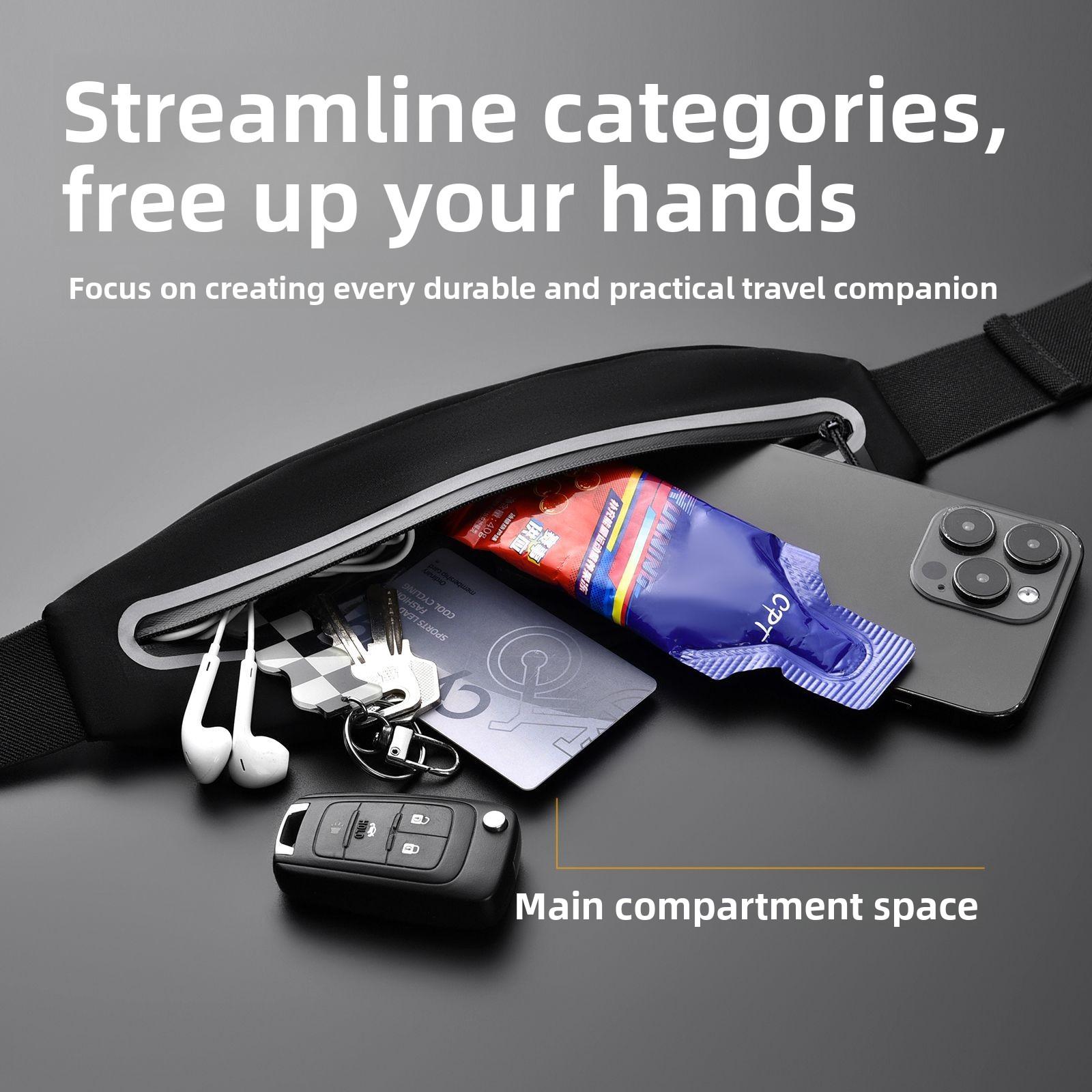 Outdoor sports   Multifunctional running Mobile phone bag Riding Ultra-thin men's and women's fitness waterproof belt