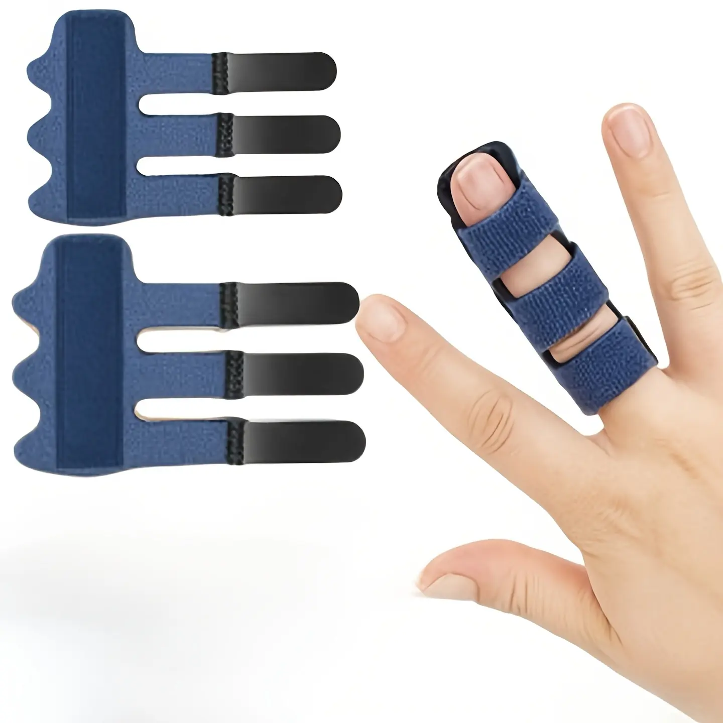 Adjustable Finger Joint Splint, Flexible Finger Support Brace with Elastic Fit, Breathable Lightweight Joint Stabilizer for Daily Finger Support, Comfortable Reusable Finger Protector for Everyday Activities and Hand Protection