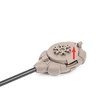 Helmet Light Military with IR + Red +White LED Task Lamp, Signal Light with 4 Mount Accessories for Fast Mich Helmet Molle System 20mm  Rail