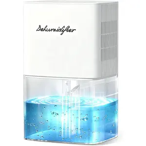 Dehumidifier 1657ML 58OZ Small Dehumidifier for Home 230 Ft² Safety Dehumidifiers Adjustable 10 Color Lights 5 Timers 3 Setting Modes Auto Shut Off Protection Low Noise For Bedroom Bathroom