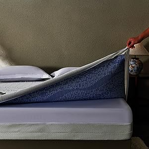 Mattress Encasement Zippered Removable Waterproof Mattress Protector, 6‑Sided Box Style Breathable Washable (Depth 6''-7'', Twin 39''x75'')