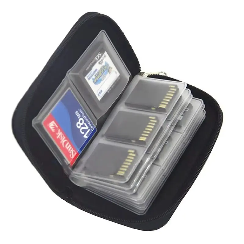 22 Slots Memory Card Storage Solution Collect Bag Organizer Camera Memory Card Case Holder Bag for CF/SD/Micro SD/SDHC/MS/DS Gameing SD Card Collection Box