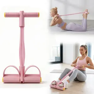 6-Tube Resistance Band System for Home Gym - Full Body Strength Training & Summer Outdoor Exercise Equipment