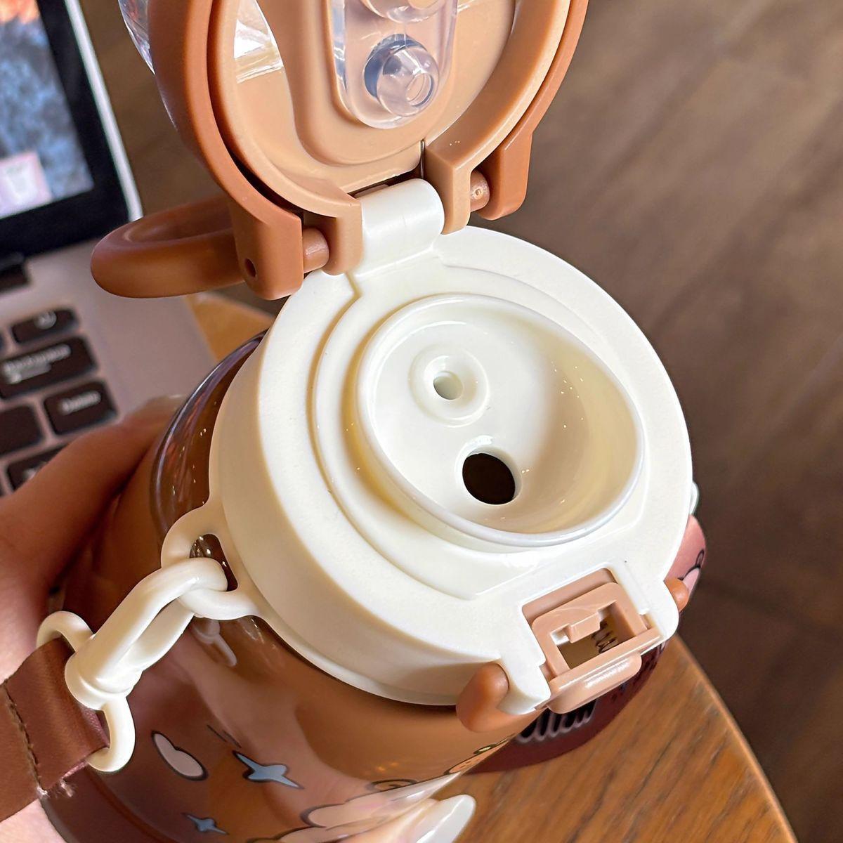 400ml Capybara Stainless Steel Coffee Cup Travel Thermal Mug Leak-proof Bottle Tea Coffee Mug Insulated Cup Gift Back To School