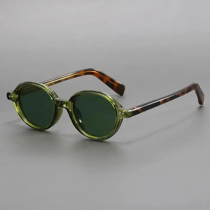 Vintage Round Sunglasses – Unisex Classic Oval Frame Eyewear & Retro Circular Shades, Viral TikTok Retro Trend & Y2K Aesthetic Sunglasses, Lightweight UV Protection & Anti-Glare Comfort for Outdoor Driving, Beach Vacation, Street Snap & Daily Wear
