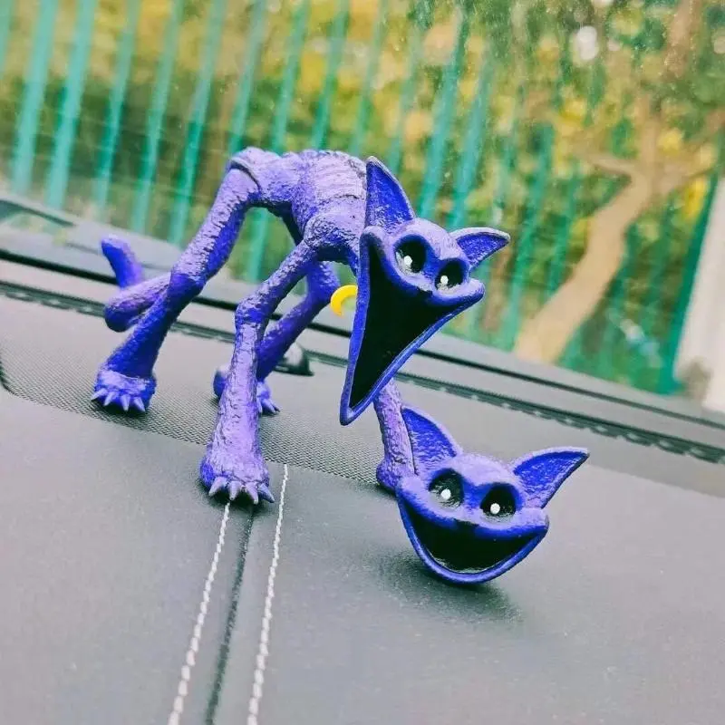 Smiling Critter CatNap Figures Poppy Time Purple Cat Sculpture Anime Figurines Statues Livingroom Decoration Desk Accessories