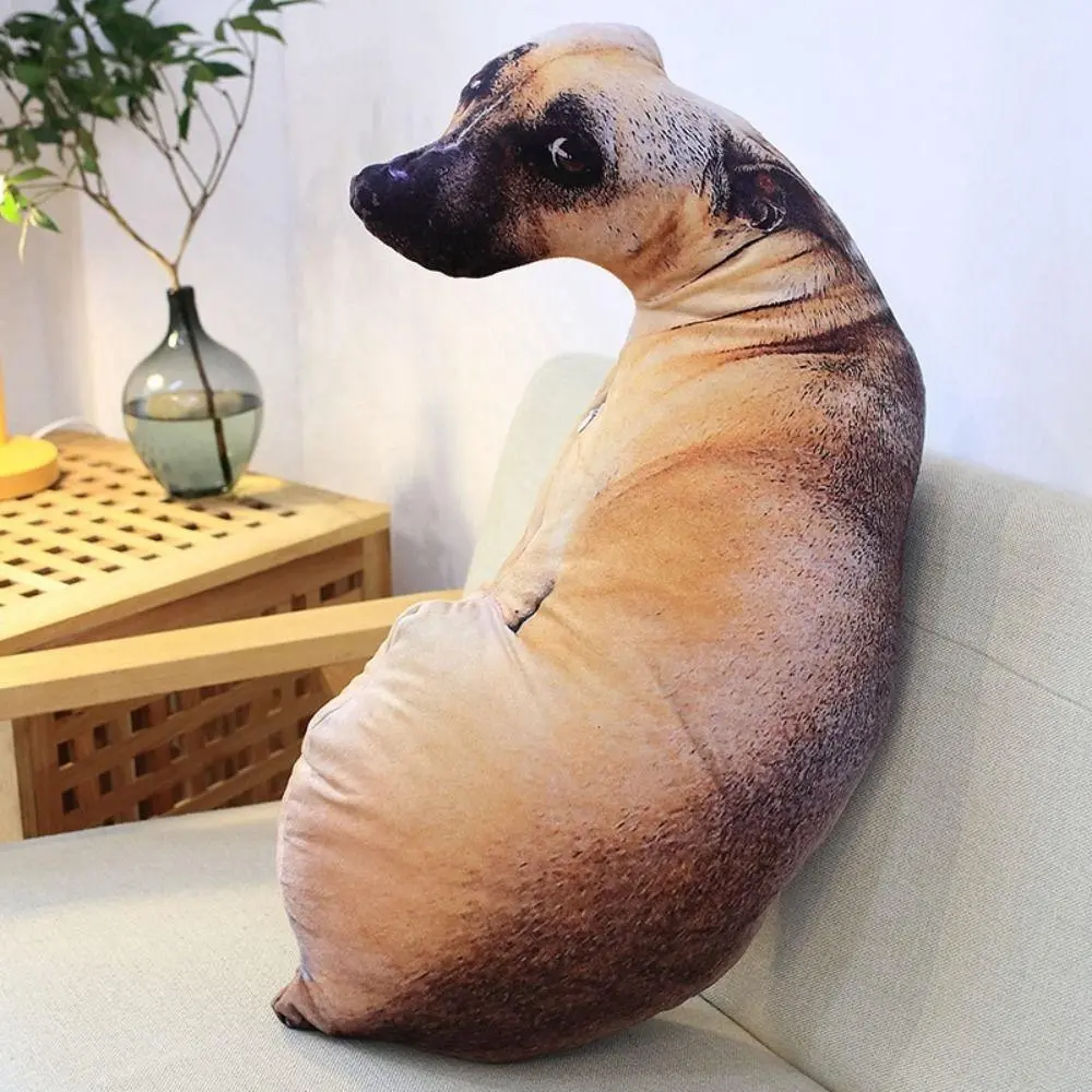 3D Lifelike Bendable Cotton Fabric Dog Printed Throw Pillow - Funny Dog Head Cosplay Toy, 20cm(7.87in)/50cm(19.69in) Children's Cushion for Home Decoration (Toys & Hobbies Specialty DIY Supply, as the picture shows, refer to actual product)