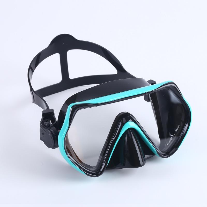 Swimming diving goggles, nose protection, integrated silicone mask, scuba deep water snorkeling equipment, diving mask     stealth snorkel