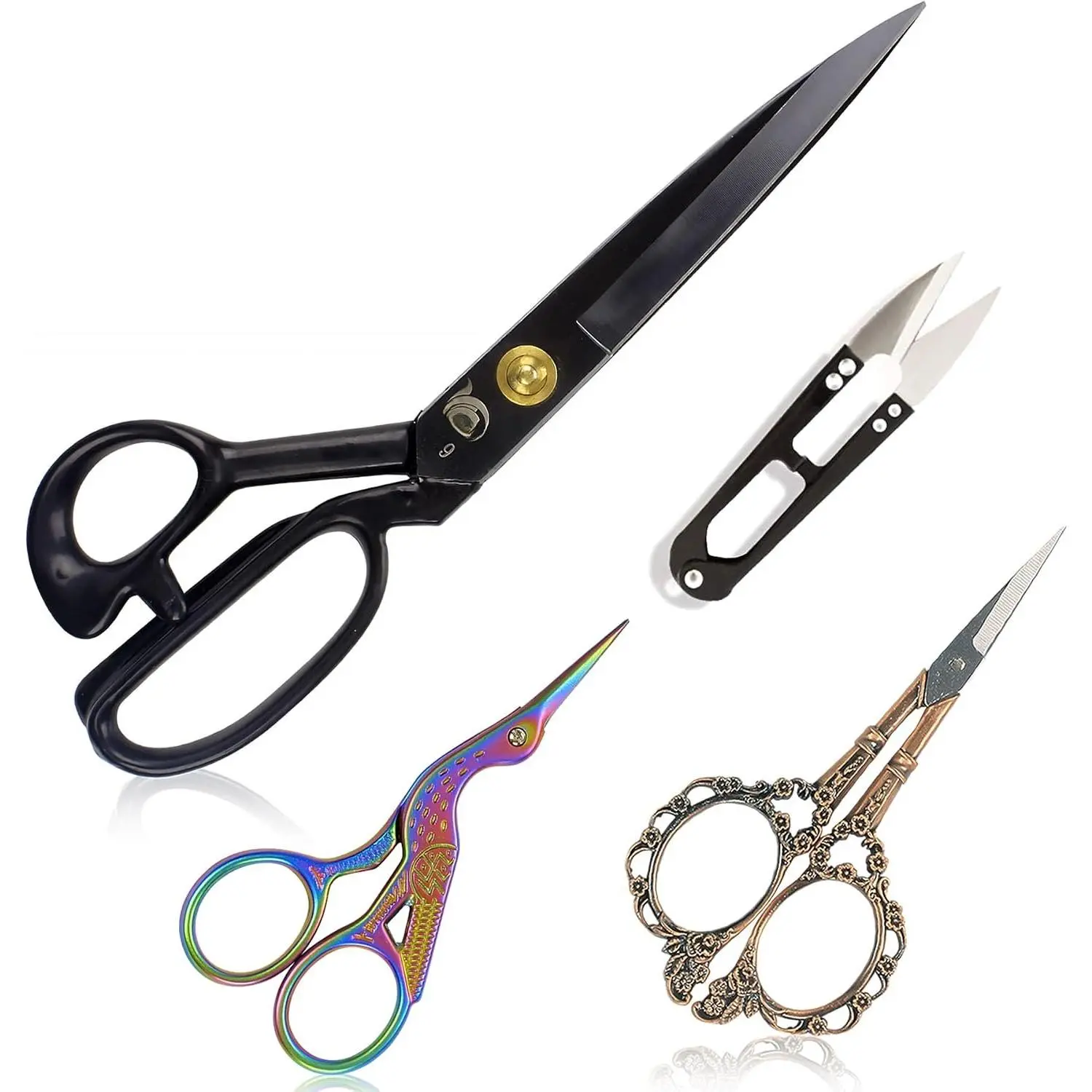 Professional 9 inch Dressmaking Tailor  Small Embroidery |   Fabric Sewing Shears Scissor for Cloth Altering Leather Threading  and Artwork