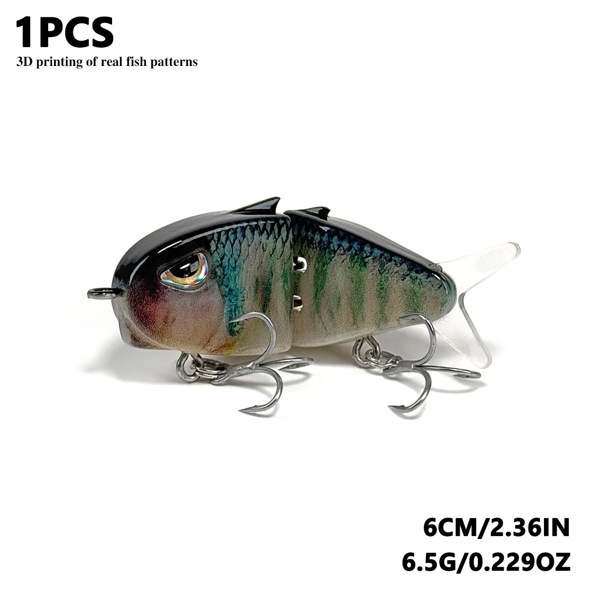 3D Printed Realistic Fish Lure with Dual Hooks, Slow Sinking Bait for Bass  Trout Catfish, Bfs System Fishing Gear, Fishing Accessories, Artificial  Fishing Lure, Fishing Tackle - TikTok Shop