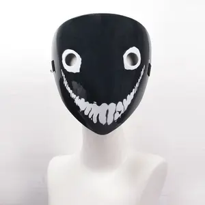 Backrooms Smiler Mask Scary Horror Cosplay Mask for Halloween Party Costume, Perfect for Thrill Seekers and Costumed Enthusiasts