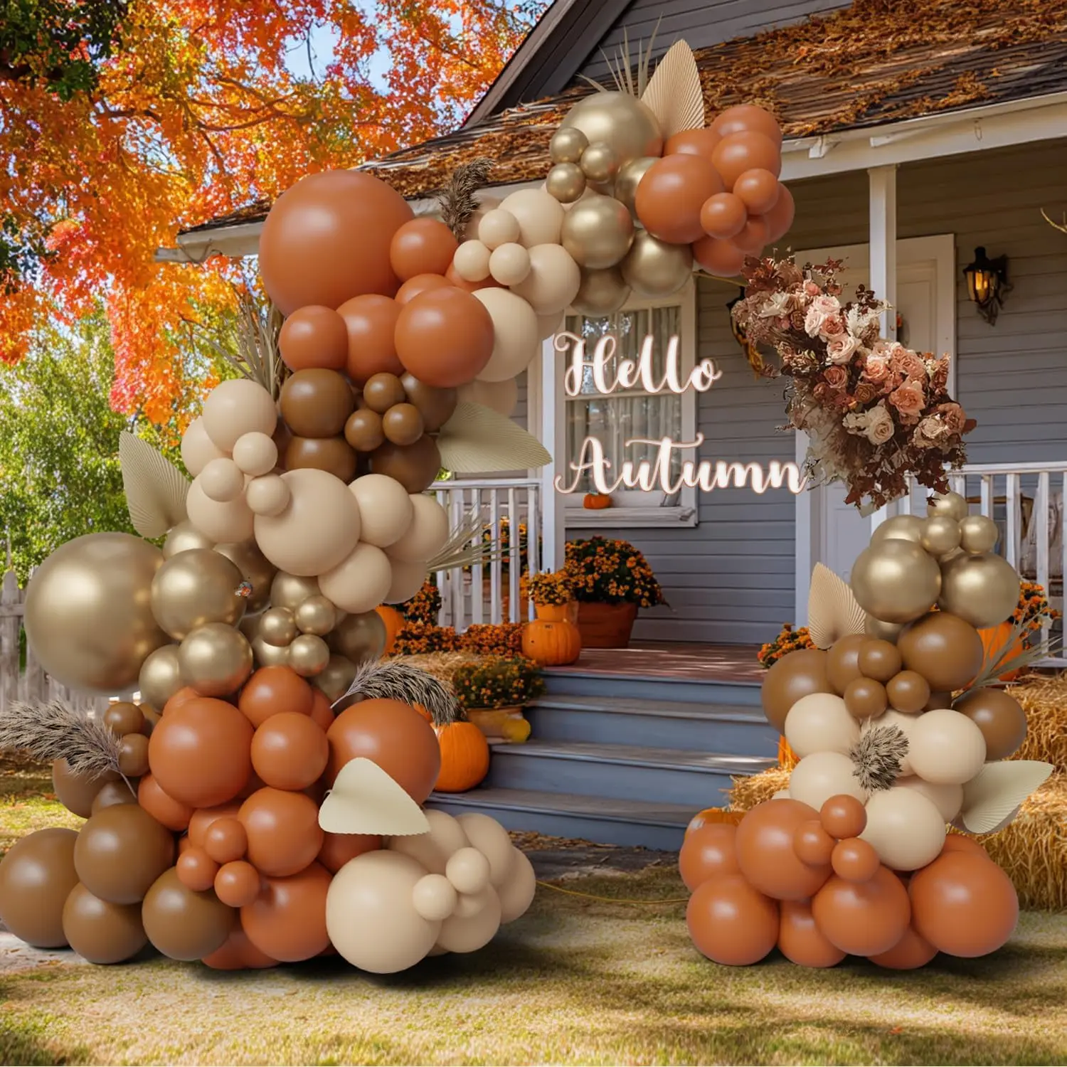 145 count Fall Balloon Arch Kit Terracotta Burnt Orange Nude  Balloons – Pumpkin Garland for Thanksgiving, Autumn Birthday, Fall  Shower, Little Pumpkin Party Decorations, Balloon Garland Kit