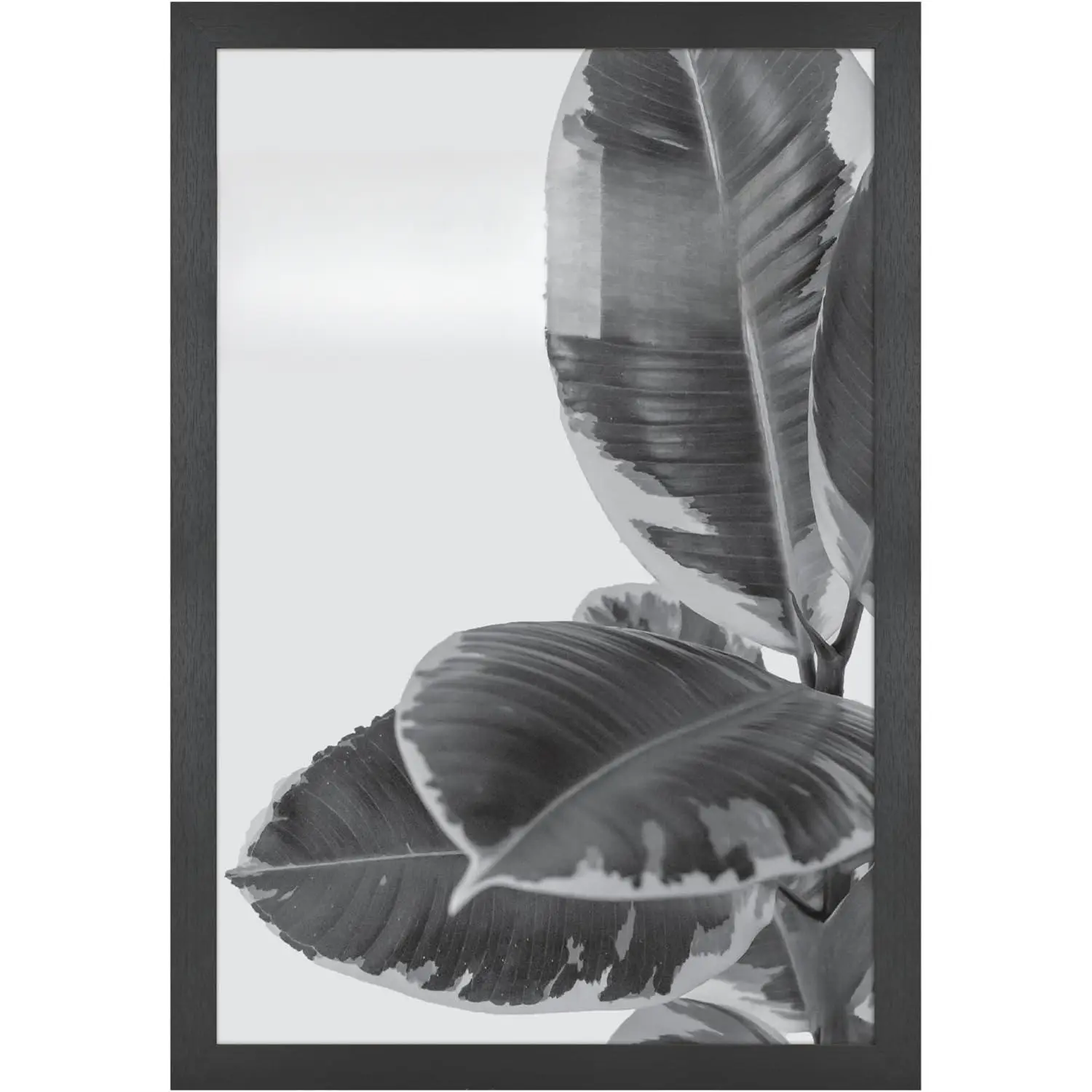 16x24 Traditional MDF Picture Frame - Black Woodgrain Engineered Wood, Vertical-Horizontal Wall Mount, Gallery Wall Decor, Durable Hanging Frame for Photos/Posters (1-Pack)