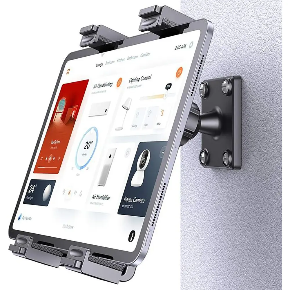 PLDHPRO Tablet Wall Mount Stand, 360° Adjustable, Base, Compatible with iPad, Galaxy Tab, Surface Pro, Kindle, Car Truck Desktop, Tablet Holder Stand, Tablet Accessories