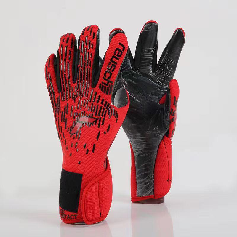 Football goalkeeper gloves for adults and children, professional training goalkeeper gloves, non-slip and wear-resistant latex soccer accessories how to kick a soccer ball