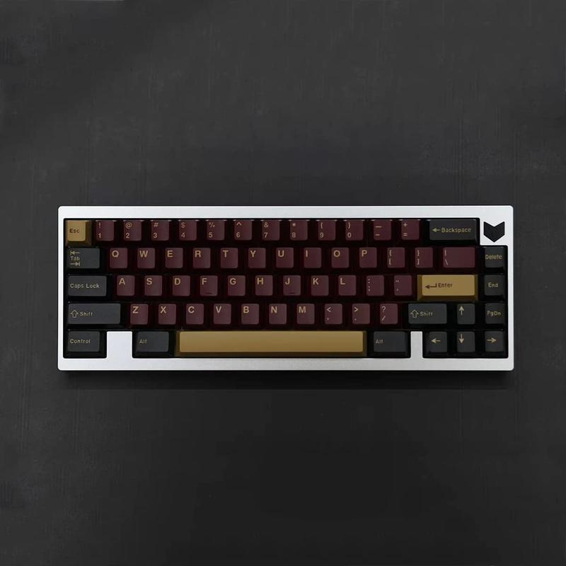 173  Double Shot Keycaps Cherry Profile Red Samurai Keycaps Set Fit for 61/64/87/104/108 Cherry Mx Switches ISO ANSI Layout Mechanical Keyboard