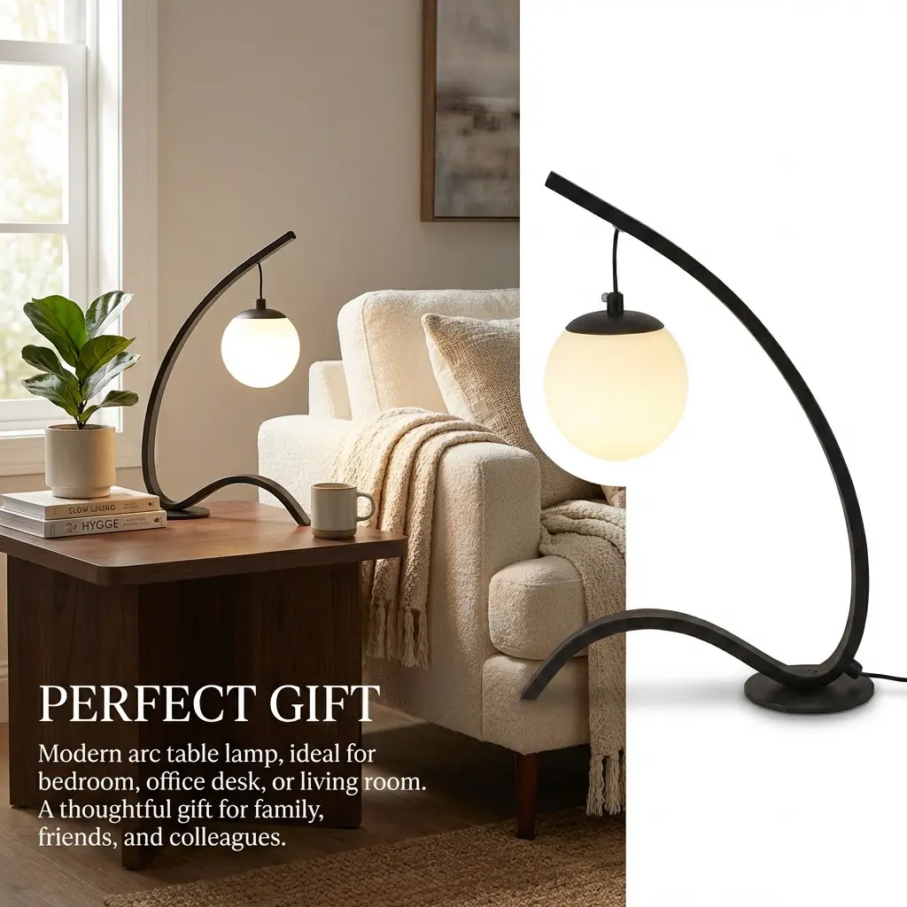 1 Piece LED Desk Lamp, Eye Protection Light, Three-Tone Dimmable, Simple Portable, USB Plug, Ideal for Bedroom, Study Room, Kitchen Decor Table Light