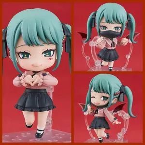 2026 hot item2239 Hatsune Miku Vampire Anime Figure Q Version Nendoroid Movable Face Changing Doll Model Toys Boxed Collection Desktop Gifts