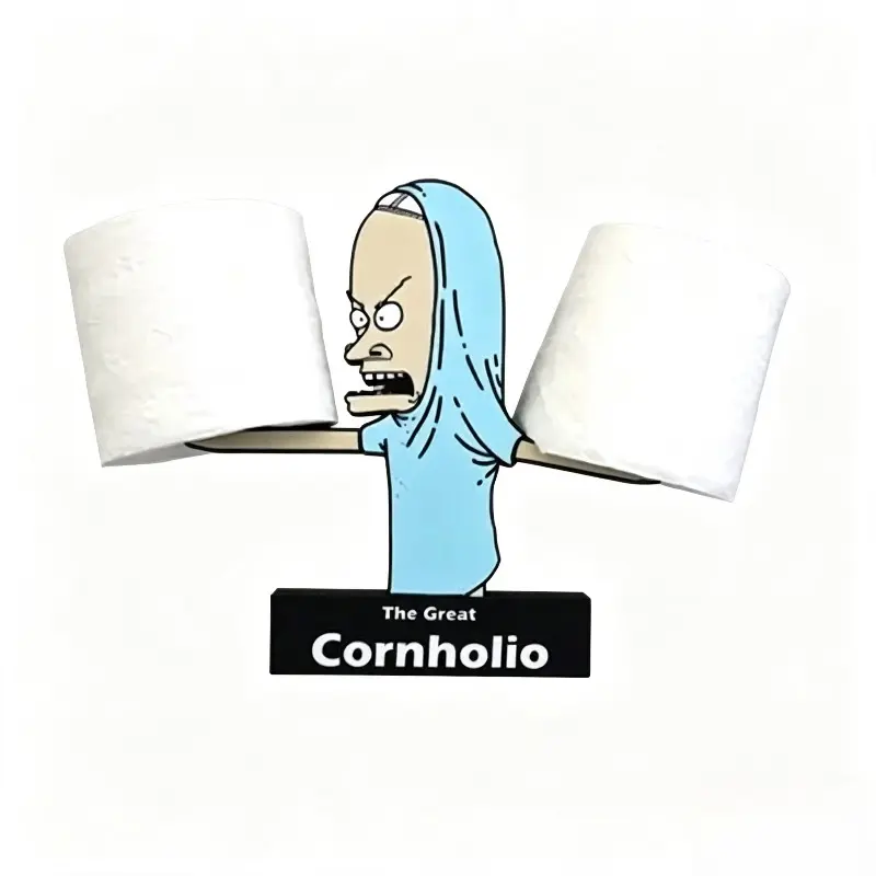 Toilet Paper Holder - Durable Home Supplies Bathroom Organizing Accessory, Tissue Holder, Fun and Playful Character Design, Distinctive Label to Express Personality and Add a Unique Touch