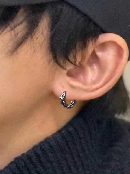 Punk Design Thorn Earrings, Hoop Earrings, Unisex Punk Style Jewelry, Unique Gothic Accessory, Perfect for Music Festivals & Streetwear