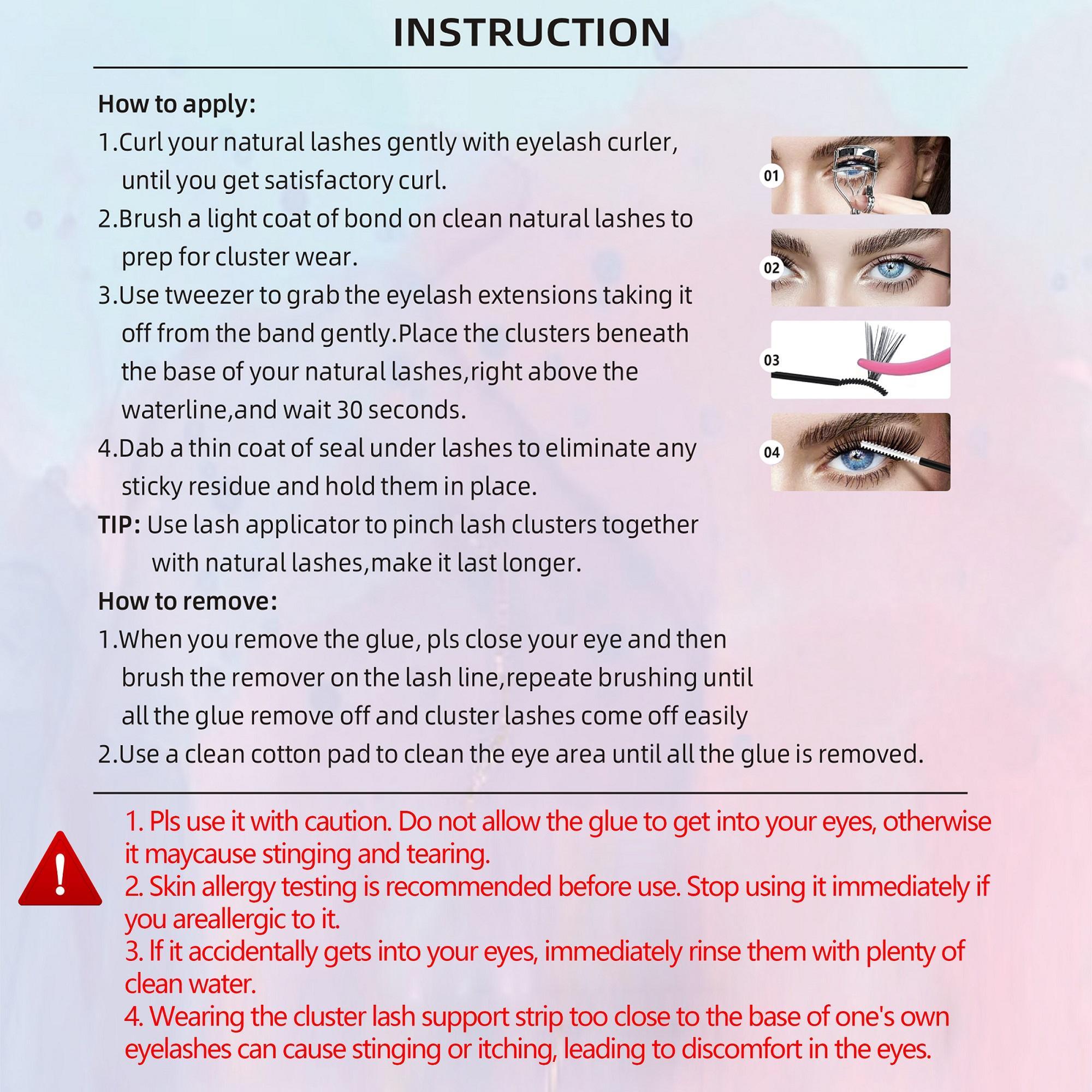 Natural Look DIY Eyelash Extensions Kit, 5 Boxes with Glue, Eyelash Bond & Tweezers & Glue Remover & Brush &, Professional Eye Makeup Accessories, Cosmetic, Eyelash Extensions Set