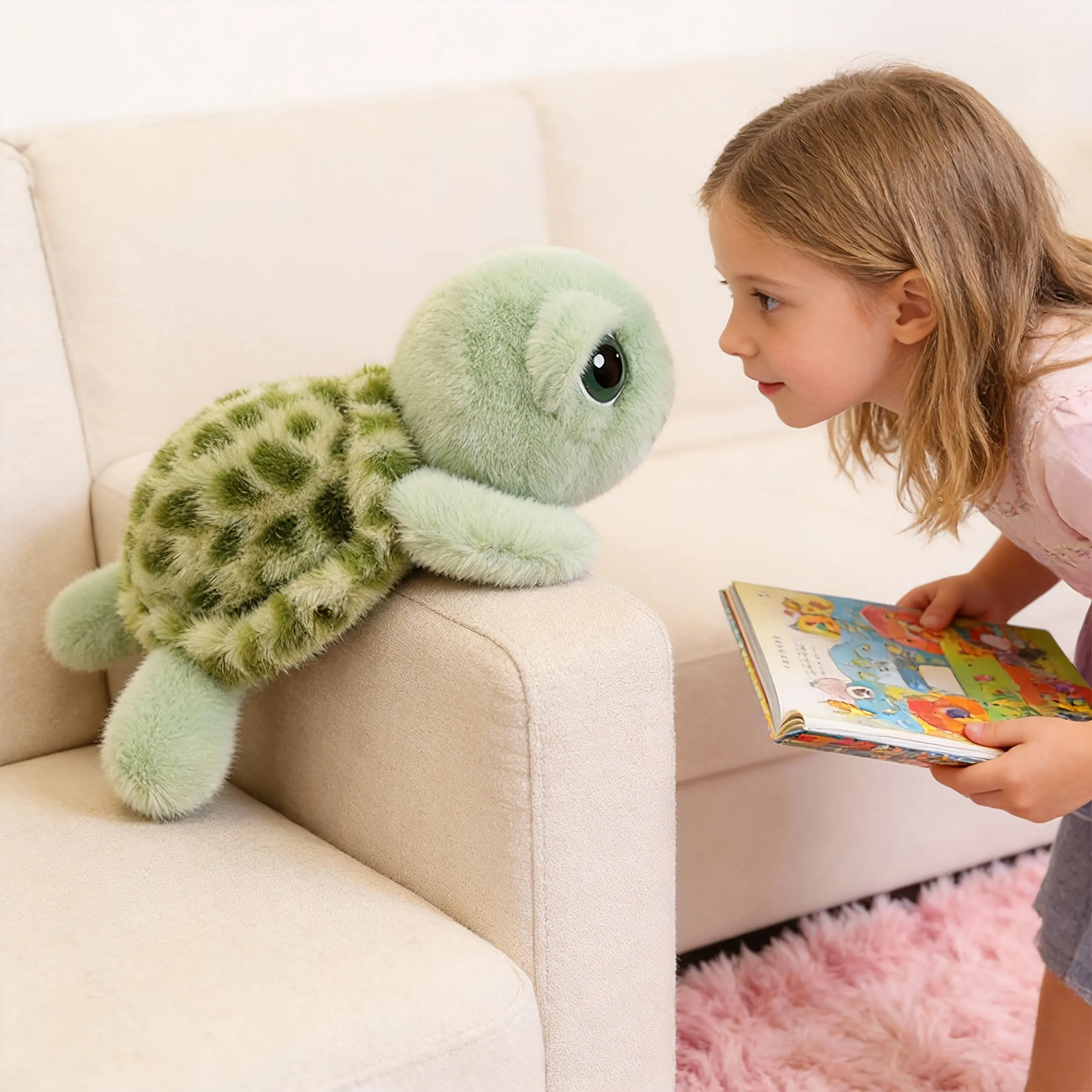 Unique gloomy-style silly turtle plush pillow, ultra soft oversized design full of healing vibe, ideal thoughtful birthday & holiday gift for girlfriends and best friends