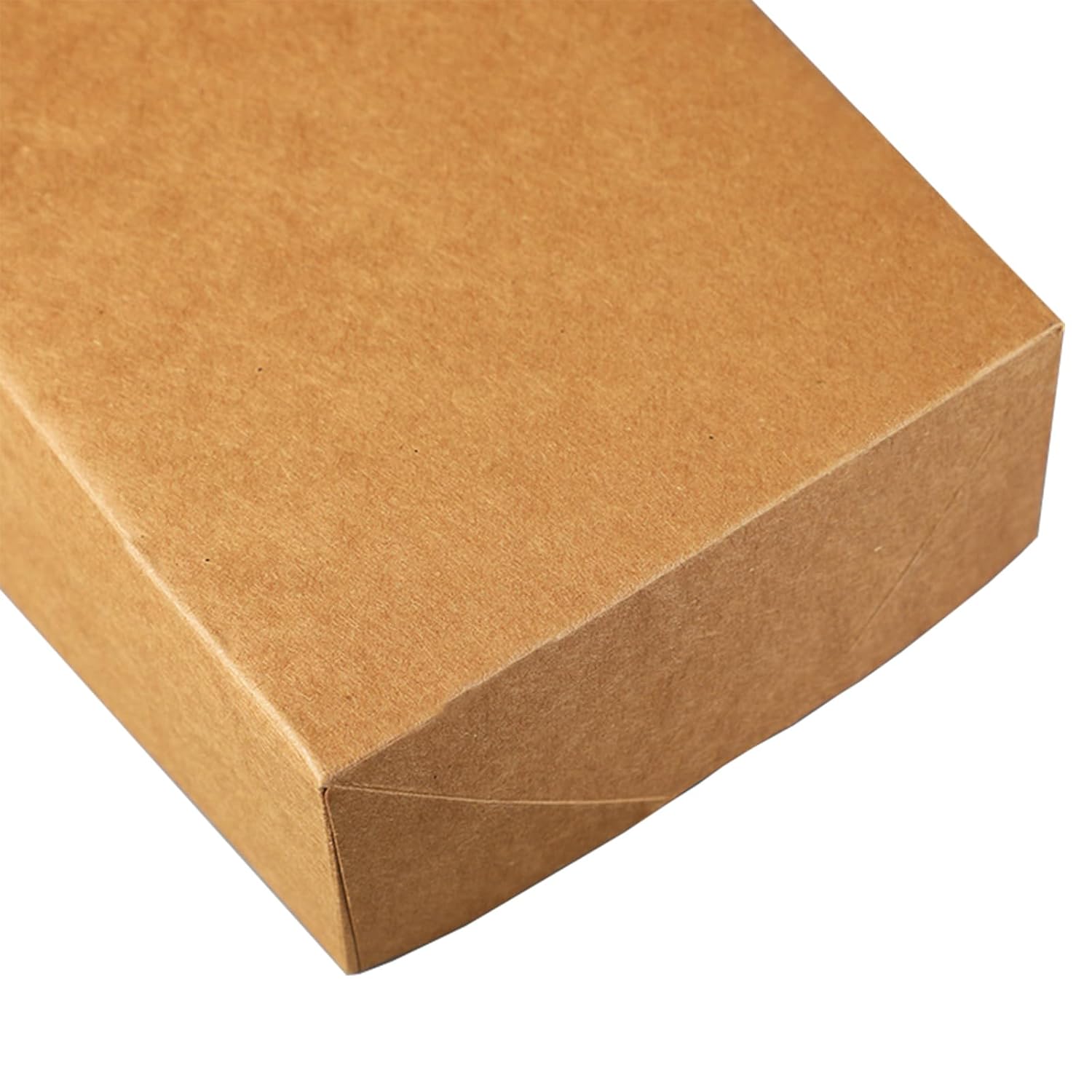 100 Pack Disposable Paper Trays, Rectangular   Containers Foldable Boxes, 4 Corner Pop Up Cardboard  Trays for  , Nacho, Snack, Stadiums, Theaters, Brown