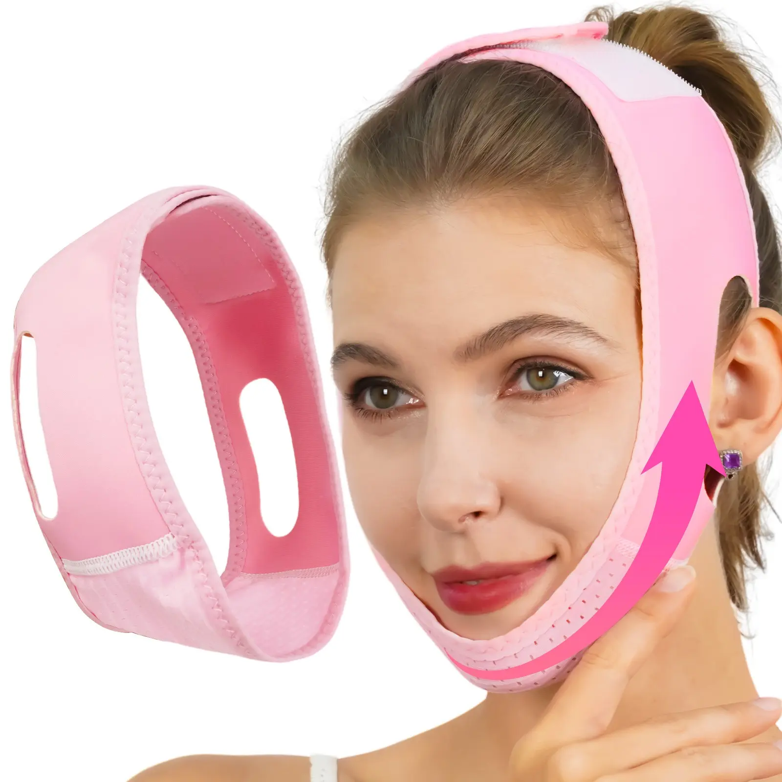 Angel Face Sculpting Bandage, Home Use Lifting and Tightening, V-Shape Facial Mask, Rejuvenating and Shaping, Comfortable Fit