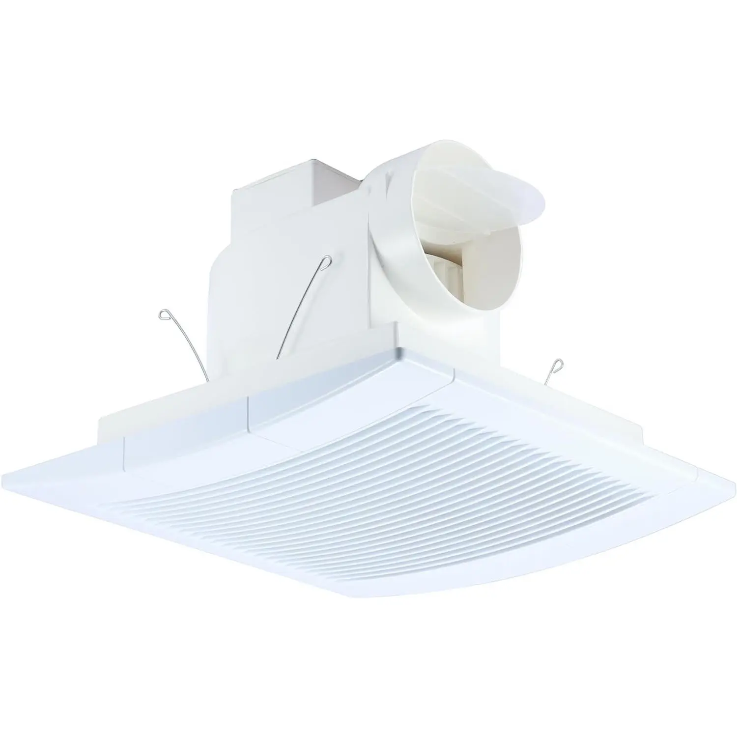 Lightweight Bathroom Ceiling Fan, 110CFM | Extractor Fan, 4" Duct, 12" x 12" Grilles Panel, For Shower, Restroom, Office, Toilet