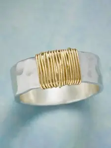 Geometric Plain Ring, Handcrafted Copper Wire Design, Wide Band Ring, Vintage Style Finger Ring, Fashion Coil Jewelry, Irregular Shape Ring, Elegant Casual Ring