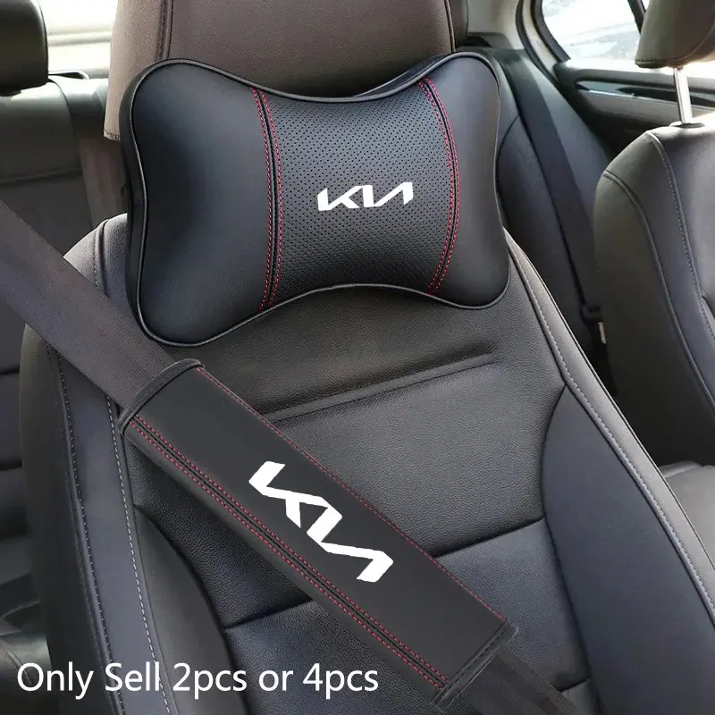 Car Seat Headrest Rest Neck Pillow Cushion Seat Belt Shoulder Pad for Kia Sportage Ceed Picanto Rio ProCeed Niro 5 3 4 K7 K5 Auto Interior Accessories