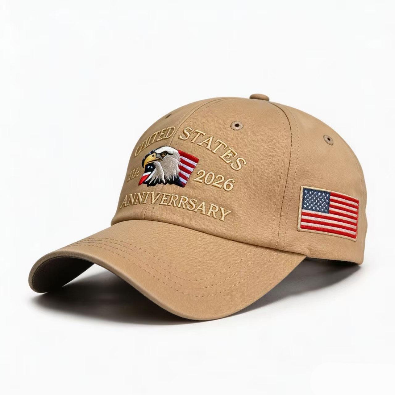 250th Anniversary Twill Baseball Cap Unisex Sun hat  Visor cap