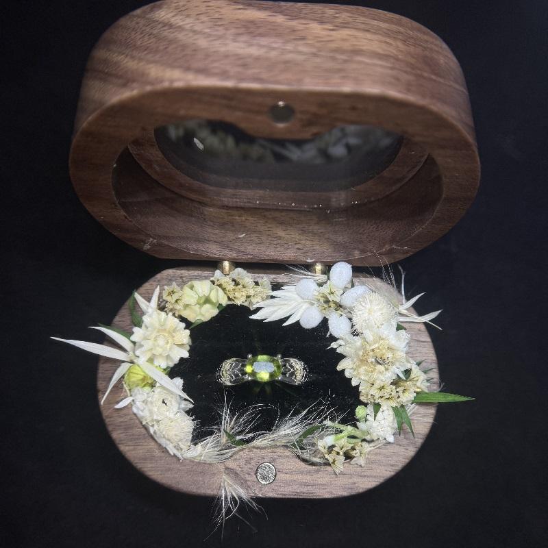 #68 E3  (August) 925 Sterling Silver Natural Gemstone Adjustable Ring Gifts for Women Peridot Aug.