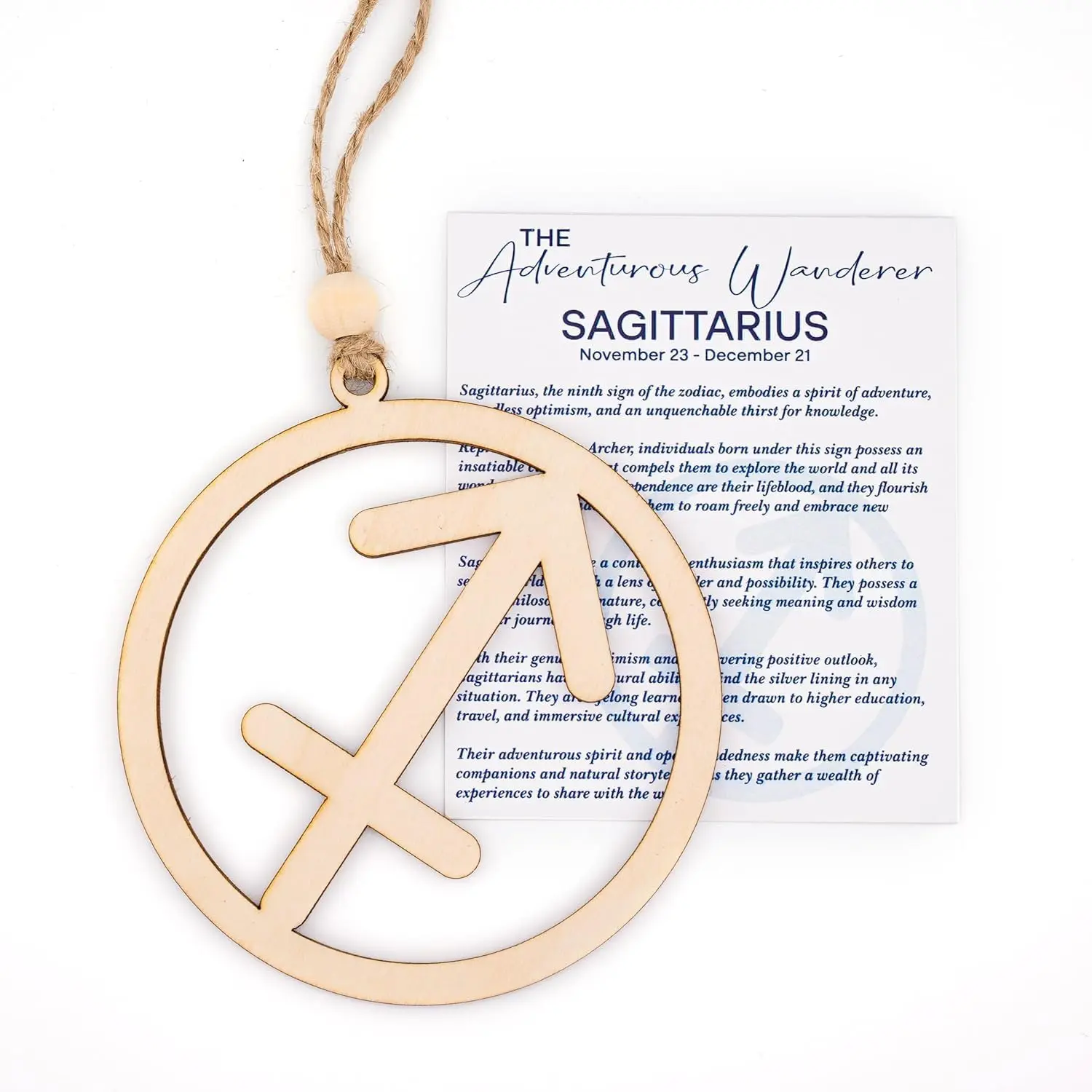Sagittarius Gifts for Women,Men, Zodiac Signs with Card and Envelope, Zodiac Gifts for  Fathers Day, Birthday Easter  for Women Men - Astrology Constellation Horoscope