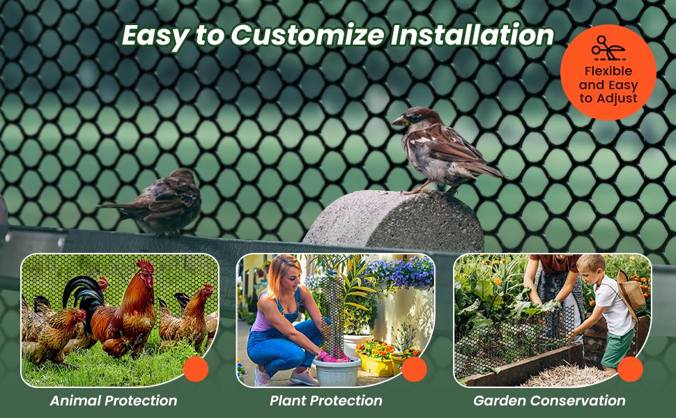 Wire Mesh,16IN x 50FT Wire Fencing for Floral Arrangements, Wire Mesh for Crafts with 100 Pcs Zip Ties,Gaden Netting for Dogs, Deers, Poultry