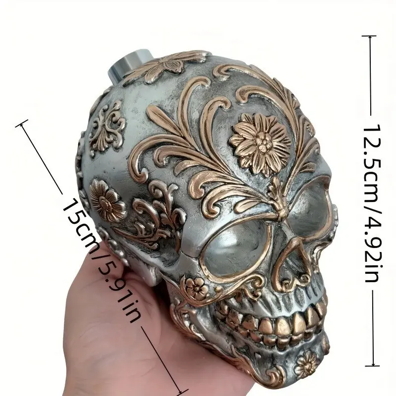 Stunning Skull Shower Head, Resin Material, Unique Design, Perfect for Bathroom Decor, Durable and Stylish, Enhance Your Bathing Experience