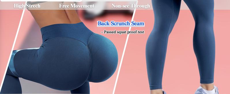 Women High Waisted Hip Lifting Yoga Leggings Gym Sexy Running Fitness Pants Solid Yoga Leggings Fashion Seamless Running Sports Leggings