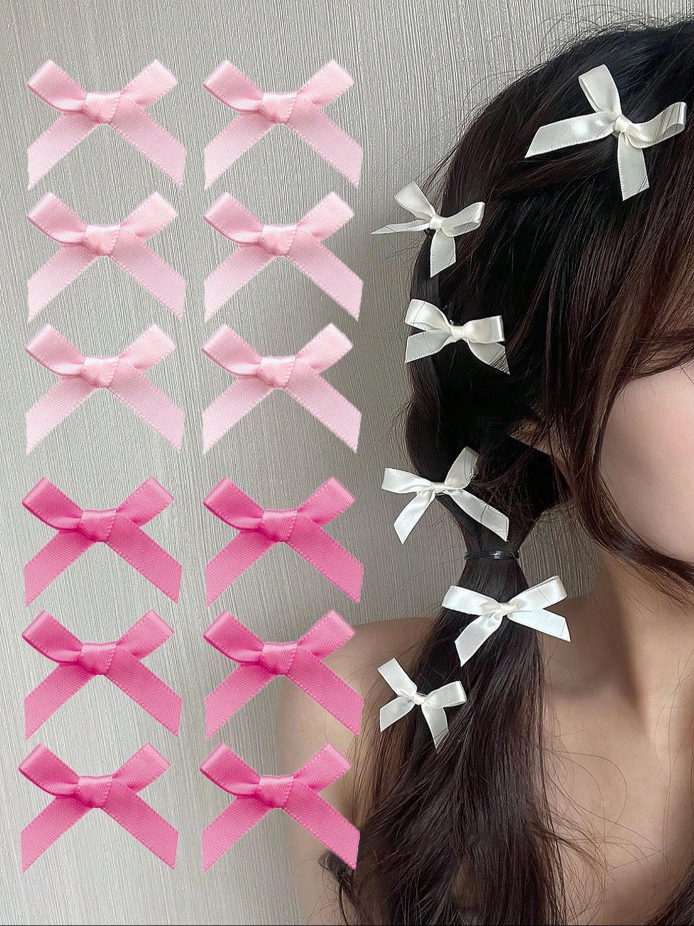 Cute Bowknot Design Hair Clips Set, Fashionable Hair Accessories for Women & Girls, Minimalist Headwear Suitable for Thick Hair