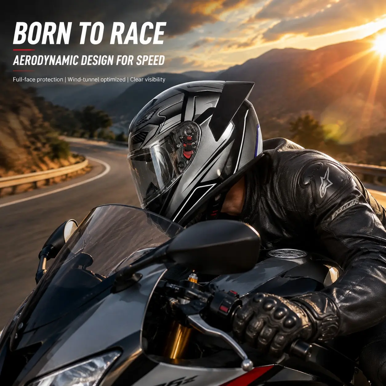 Winter Motorcycle Full Helmet for Men and Women, National Standard 3C Dot Certified, Electric Scooter Winter Protection Helmet