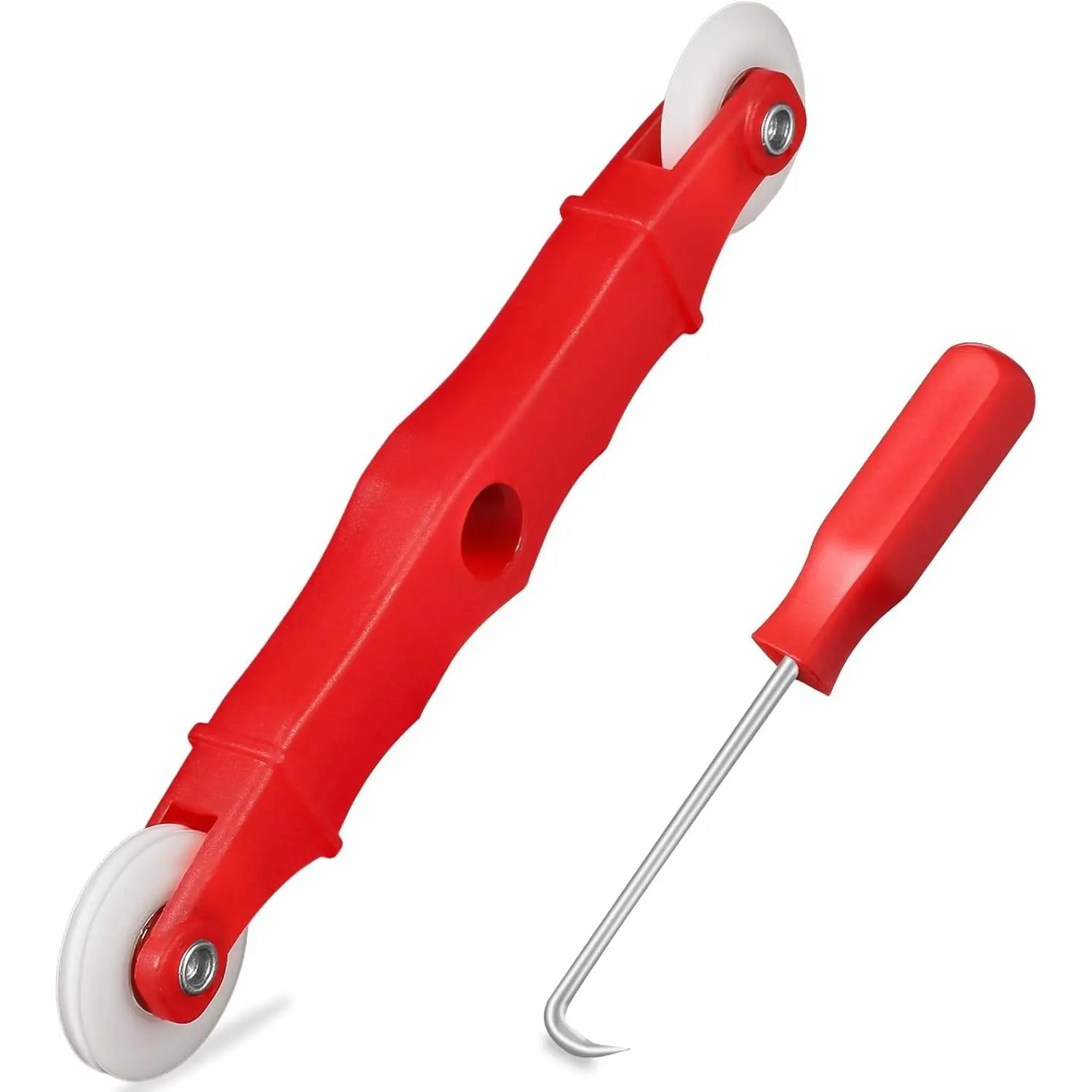 2 count Screen Repair Tool, Including Upgrade Rolling Tool and Spline Hook, Easy to Use,  Roller Equipped with Bearings for Patio, Porch, RV, Garden Screen and