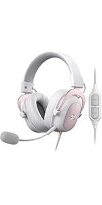 Redragon H510 Zeus-X RGB Pink Wired Gaming Headset - 7.1 Surround Sound - 53MM Audio Drivers in Memory Foam Ear Pads w/Durable Fabric Cover- Multi Platforms Headphone - USB Powered for PC/PS4/NS Redragon H510 Zeus-X RGB Pink Wired Gaming Headset - 7.1 Surround Sound - 53MM Audio Drivers in Memory Foam Ear Pads w/Durable Fabric Cover- Multi Platforms Headphone - USB Powered for PC/PS4/NS